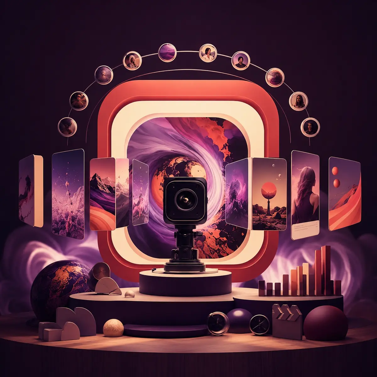 Search Authority and Information Gain Engine — independent prompt artwork