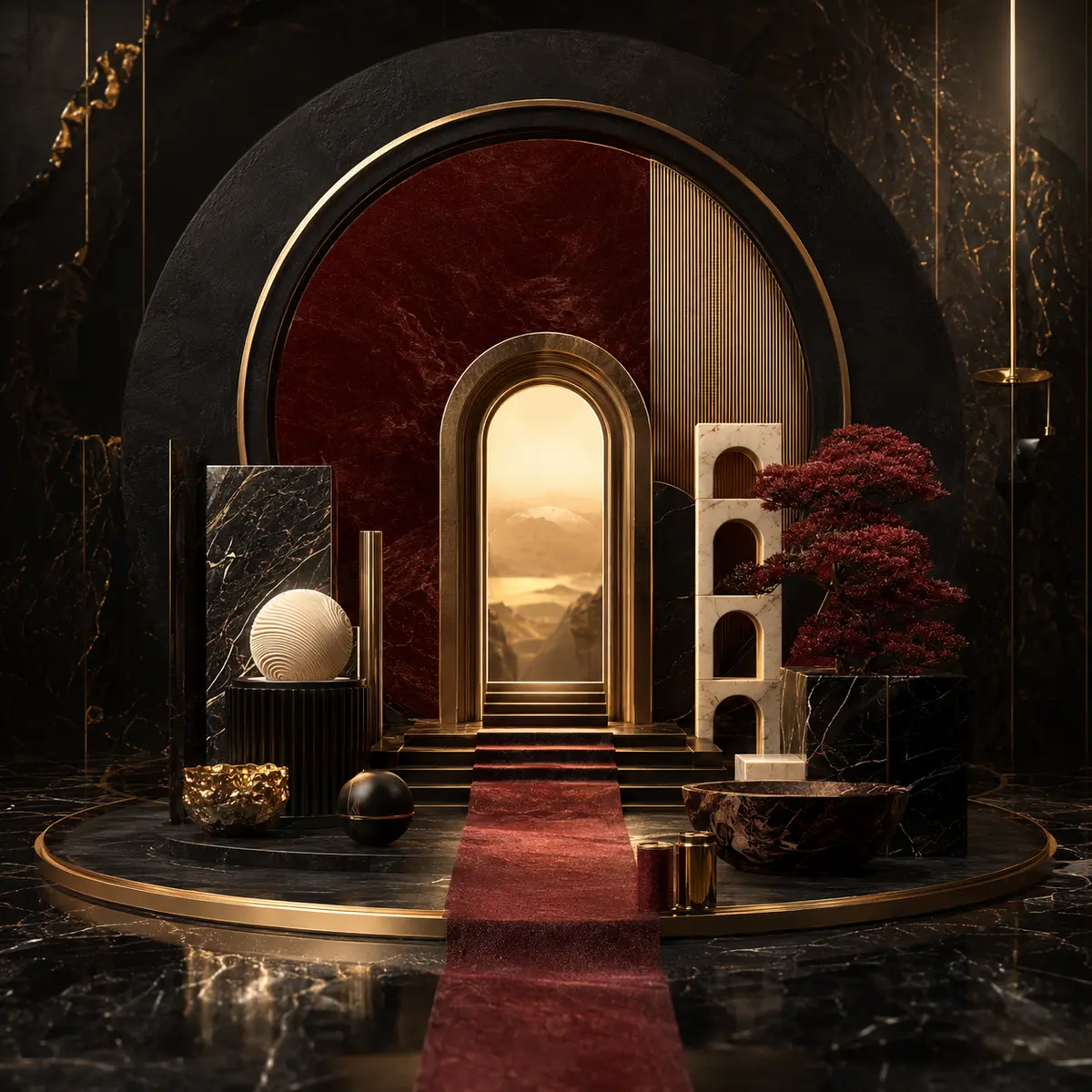 Luxury Brand World Builder — independent prompt artwork