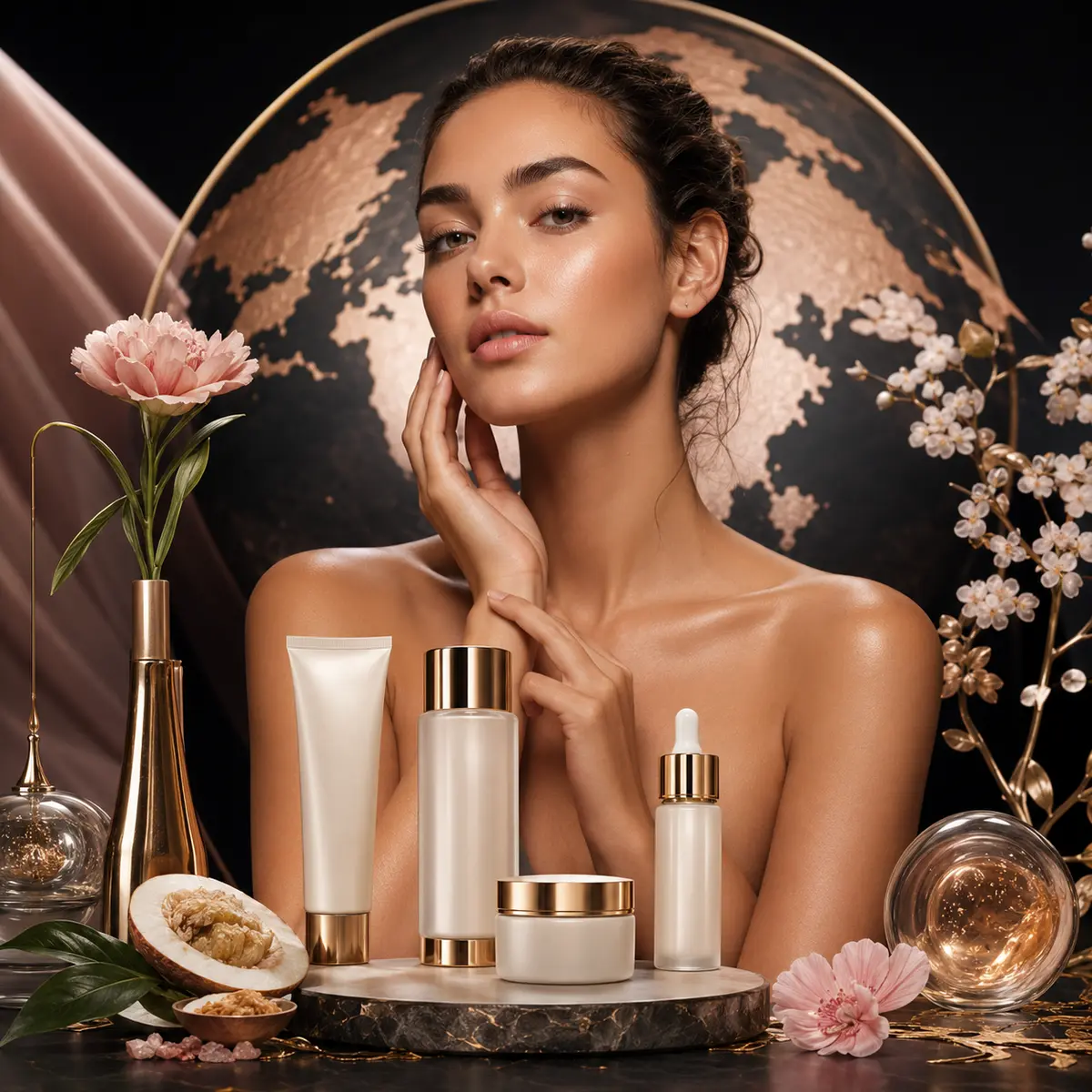Global Beauty Campaign Photography Studio — independent prompt artwork
