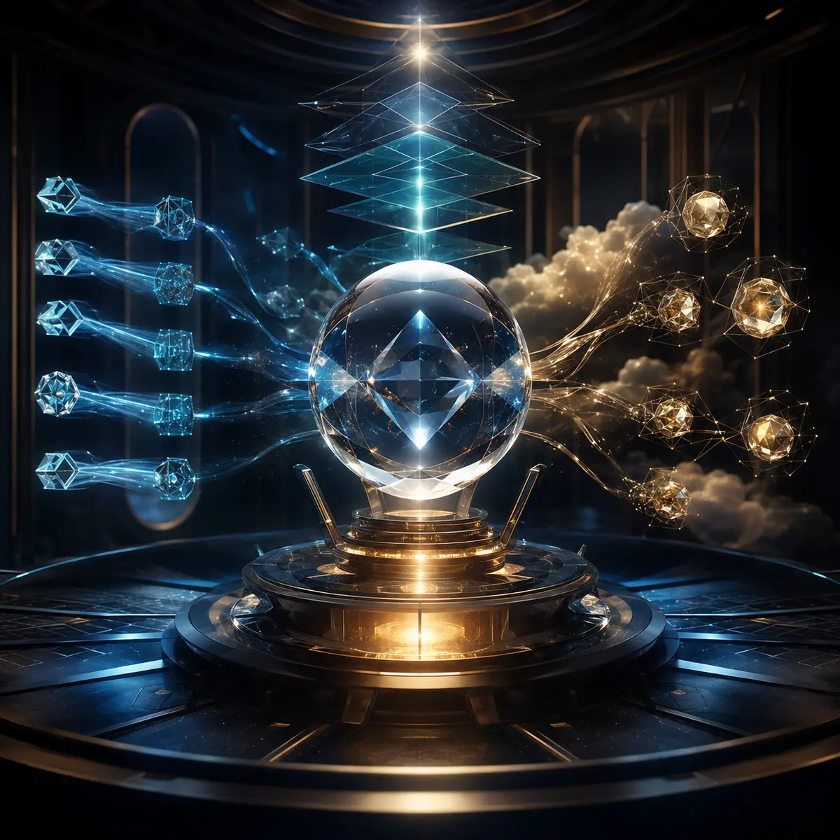Deep Research Decision Copilot — independent prompt artwork