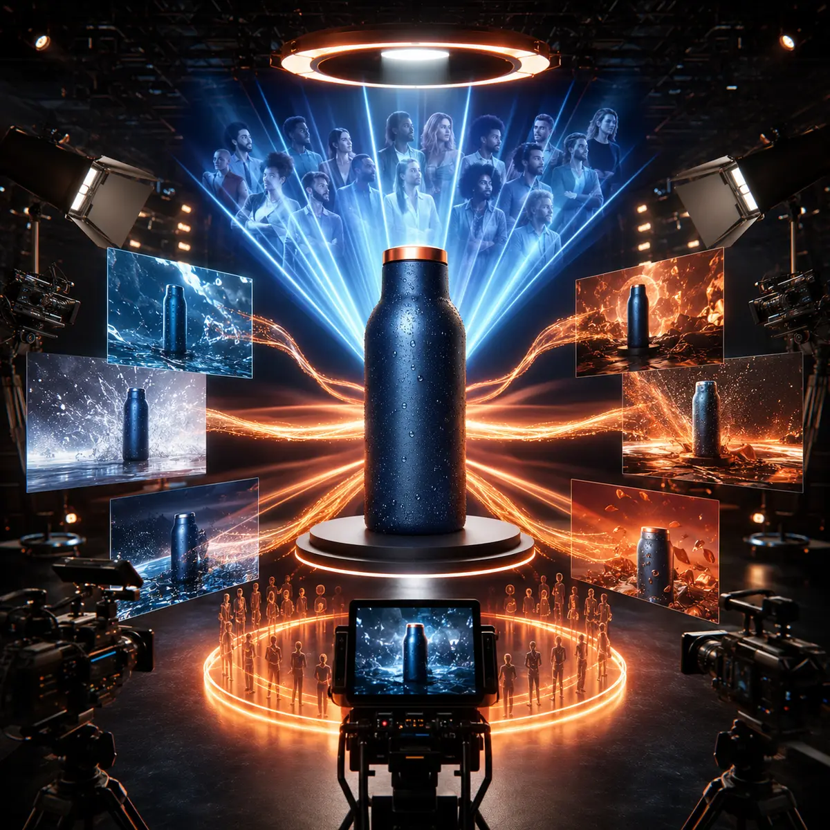 Performance Video Ad Creative Engine — independent prompt artwork