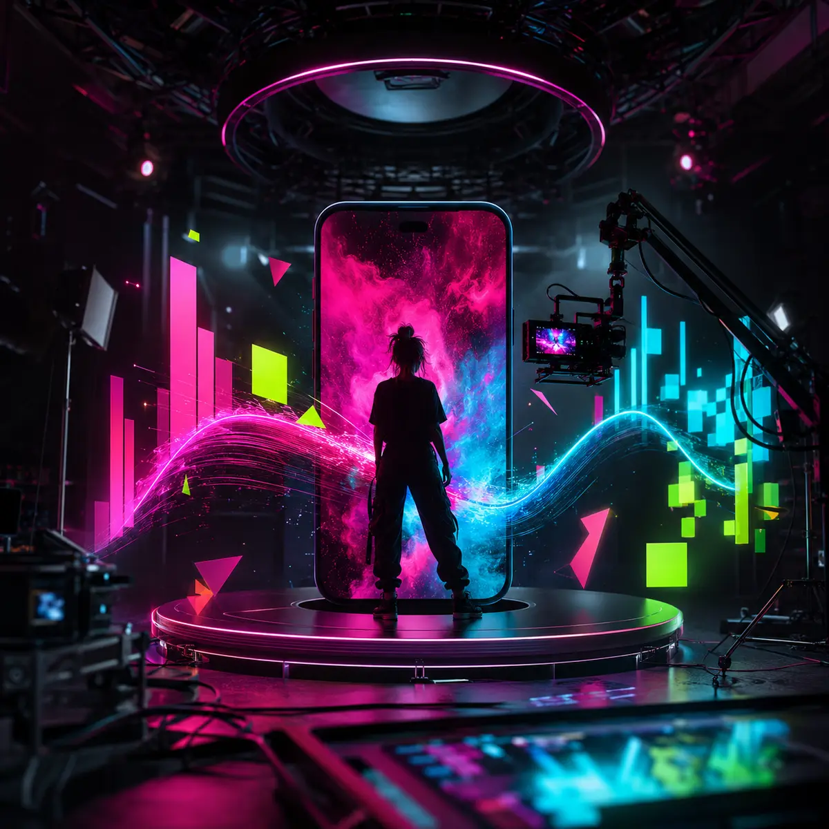 TikTok Retention Engineering Studio — independent prompt artwork